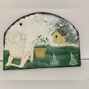 Painting on Slate
13” wide x 9.5” tall